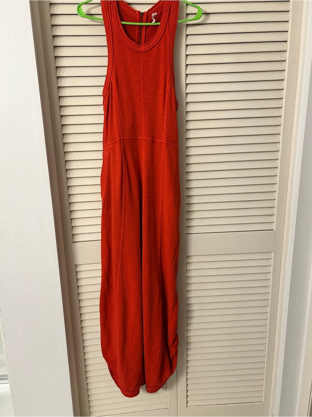 Anthropologie daily practice Red Wide-Leg ribbed Jumpsuit - Picture 7 of 10